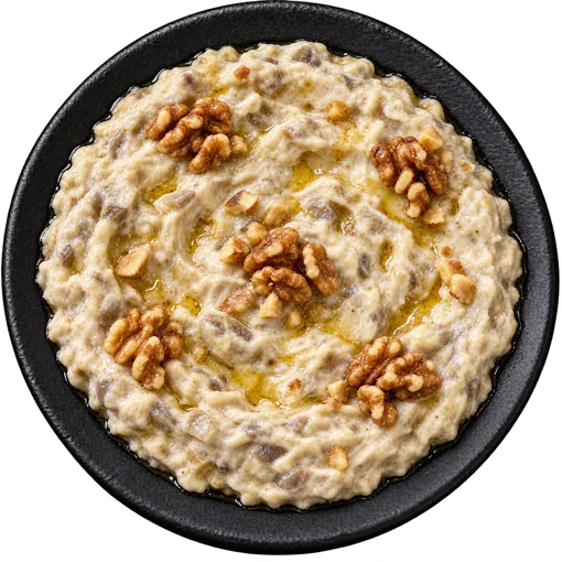 Hatay-style baba ghanoush with walnuts