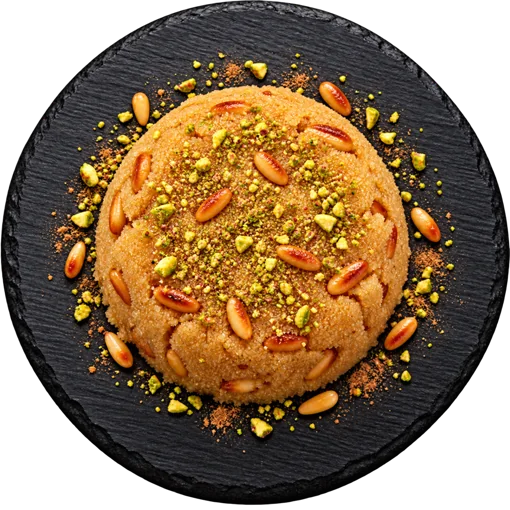 Semolina halva without ice cream