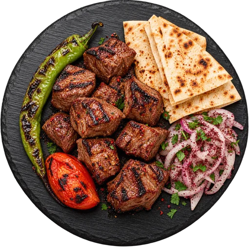 Kazbaşı kebab platter