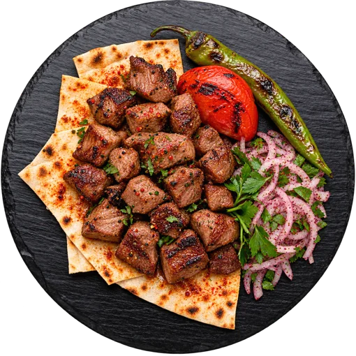 Lamb shish platter