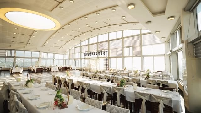 Kule Restaurant Indoor Hall prepared for an event